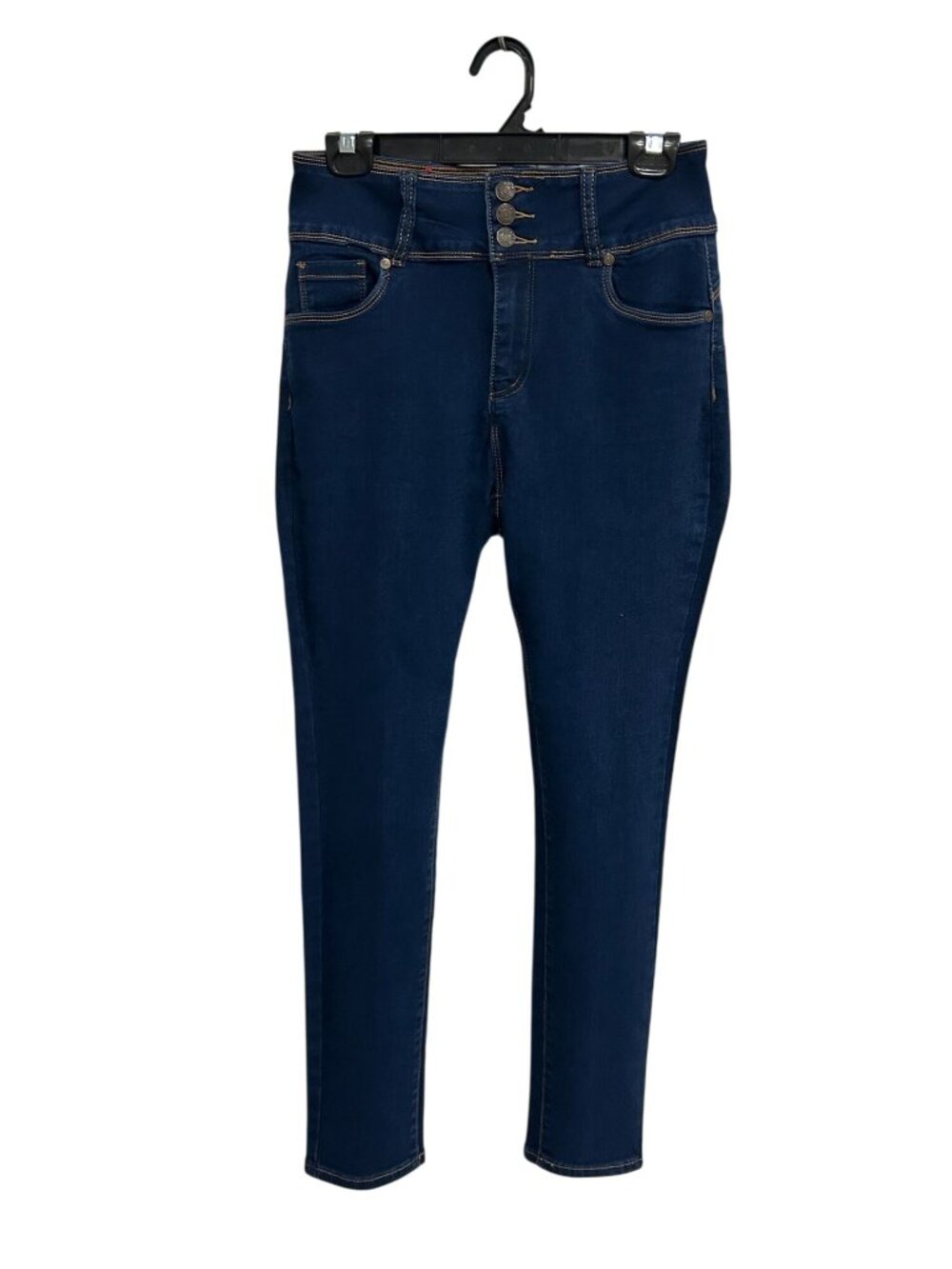 Bamboo Jeans 13 High Waist Skinny Dark Wash Stretch Denim Y2K Skater Aesthetic